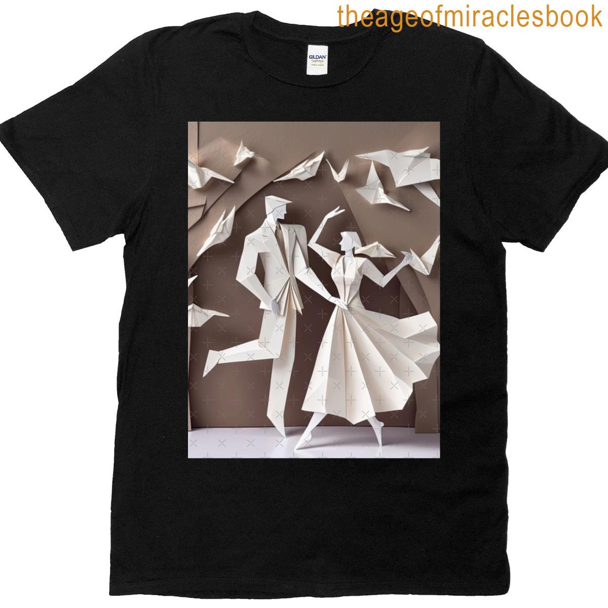 Wedding Couple – Folding Art Graphic T-shirt
