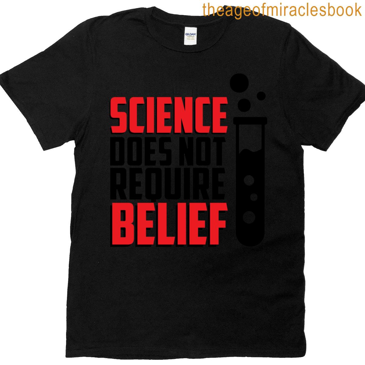 Science Does Not Require Belief Oversized T-shirt