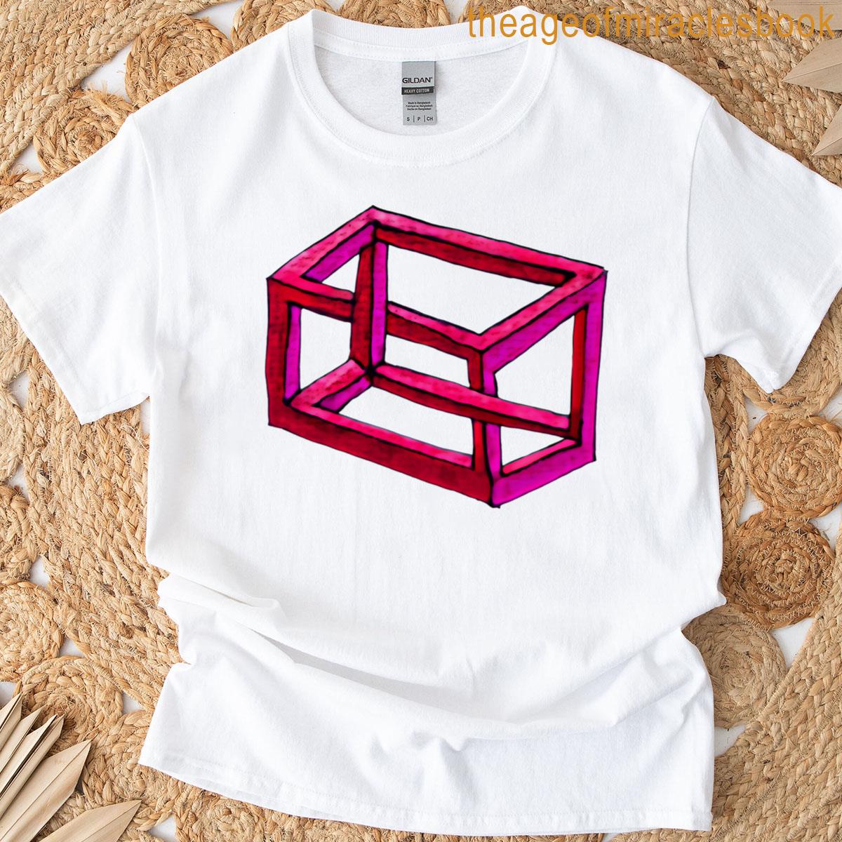 Impossible Illusion In Pink Red And Violet T-shirt