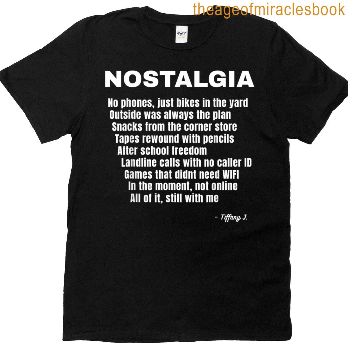Nostalgia Acronym Memory Lane Moment T-shirt