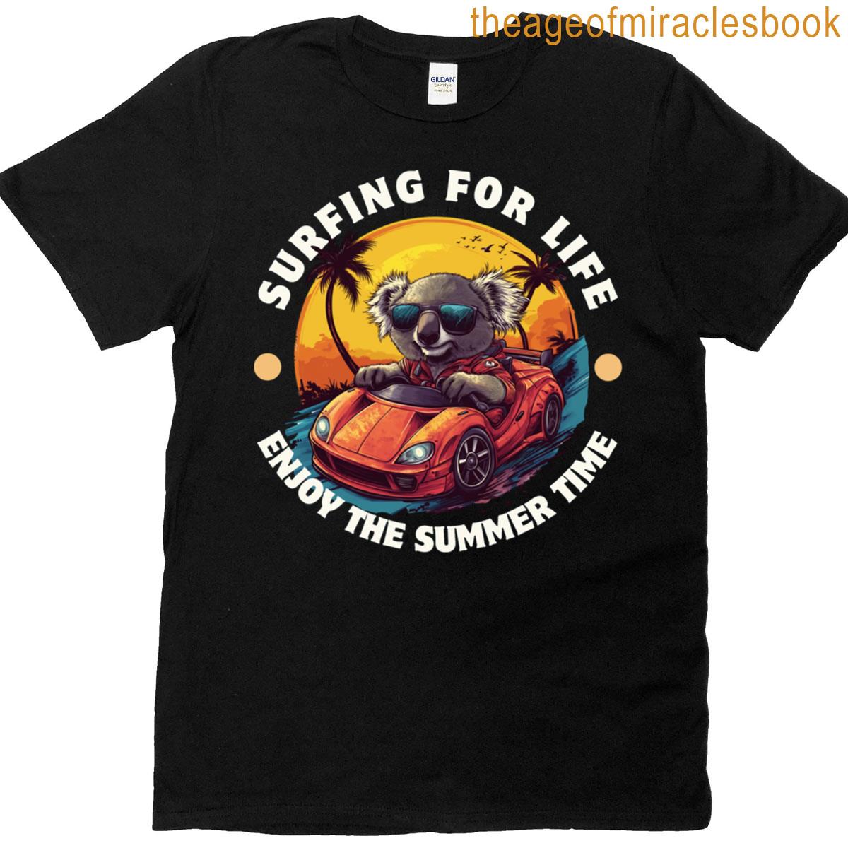 Surfing Koala Summer Ride Active T-shirt