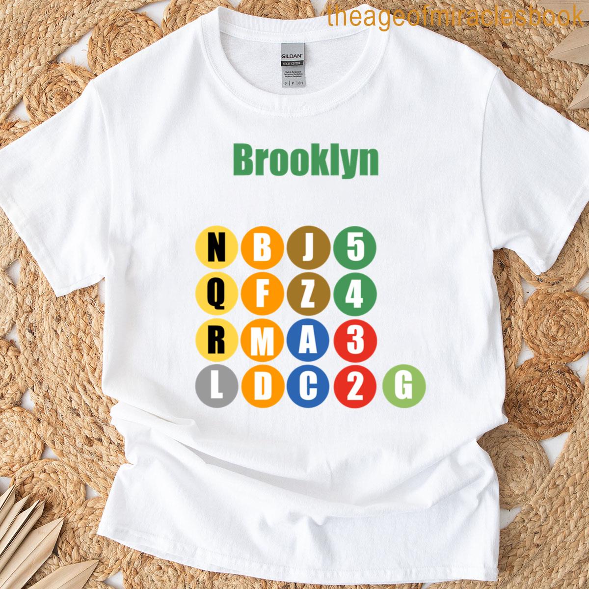 Brooklyn Ny Train Lines Dark Green T-shirt