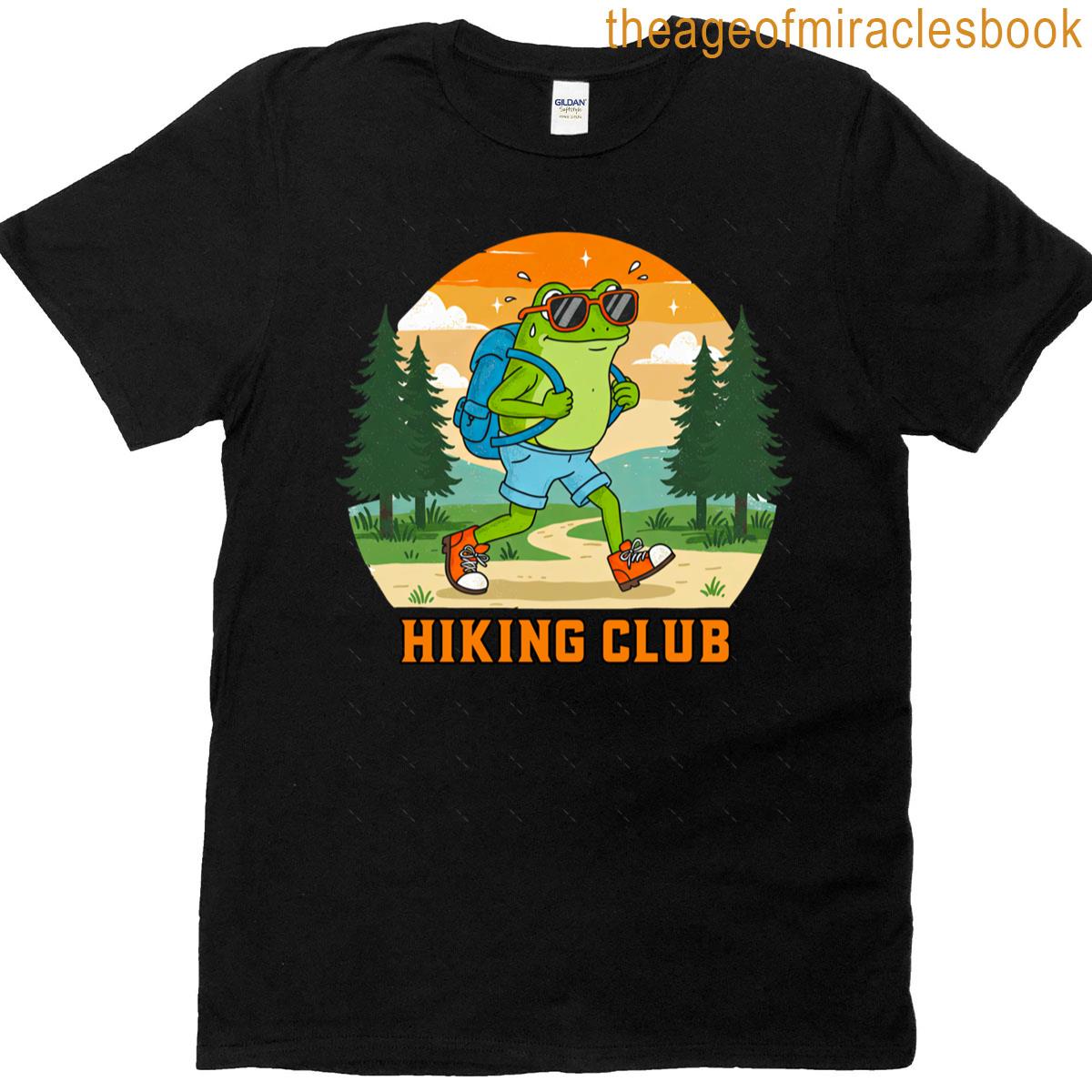 Funny Hiking Frog Oversized T-shirt