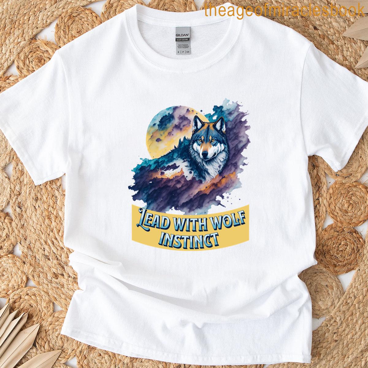 Lead With Wolf Instinct Wolves T-shirt