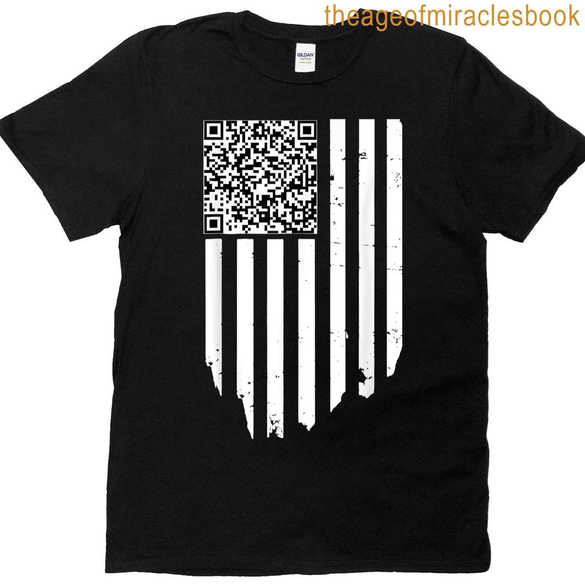 Retro Funny Qr Trump Dancing Dance Code T-shirt