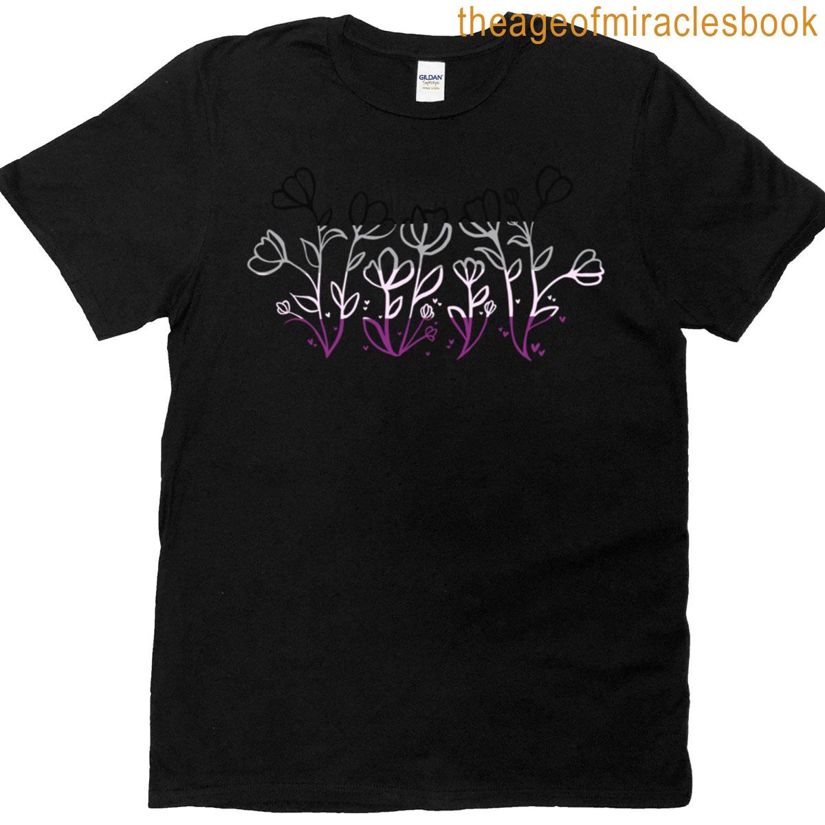 Asexual Pride Flowers Oversized T-shirt