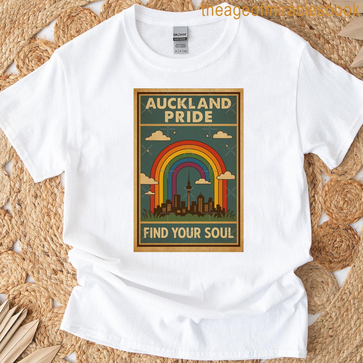 Auckland Pride Rainbow Skyline Nz T-shirt