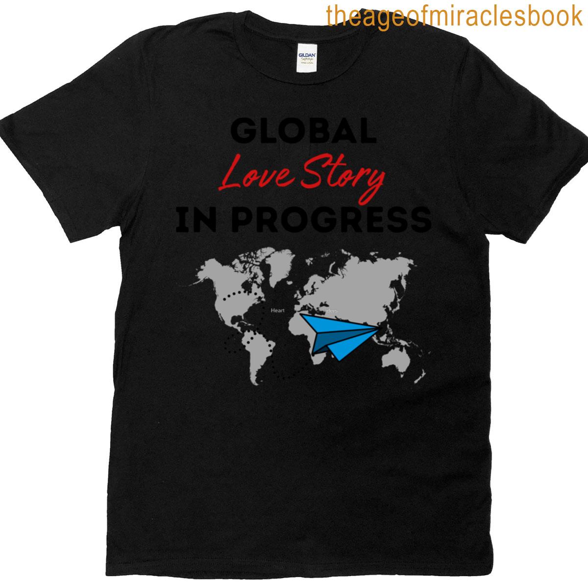 Global Love Story In Progress Oversized T-shirt