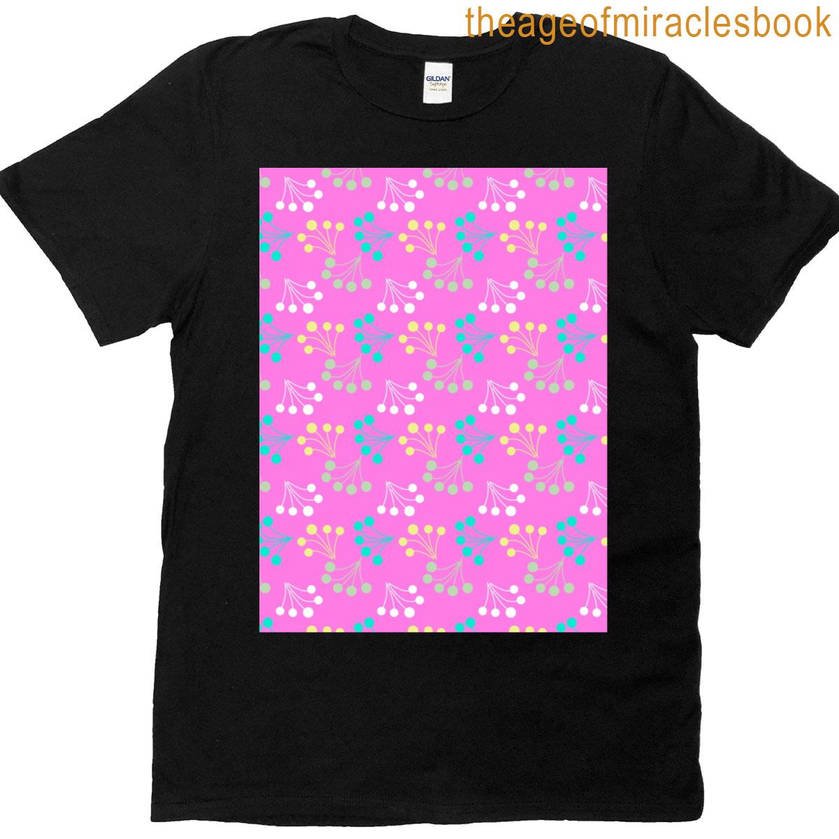 Multicolored Berries Simple Pattern Retro Sixties Graphic T-shirt