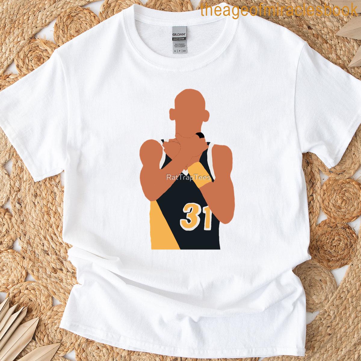 Reggie Miller Choke Sign T-shirt
