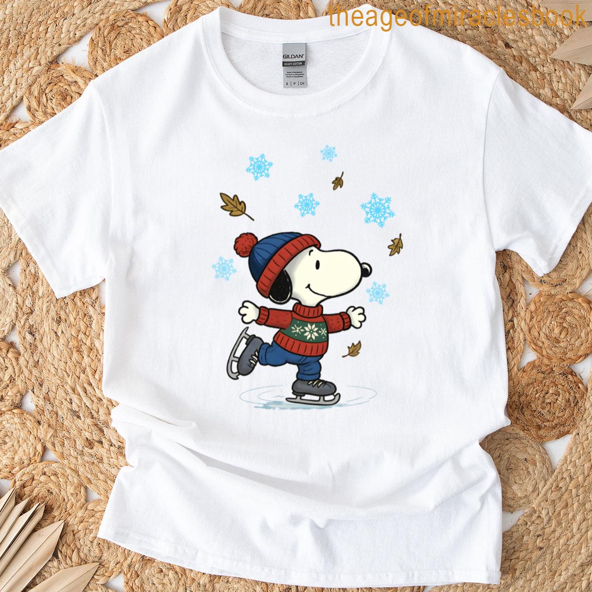 Snoopy Fun On Ice Relaxed Fit T-shirt