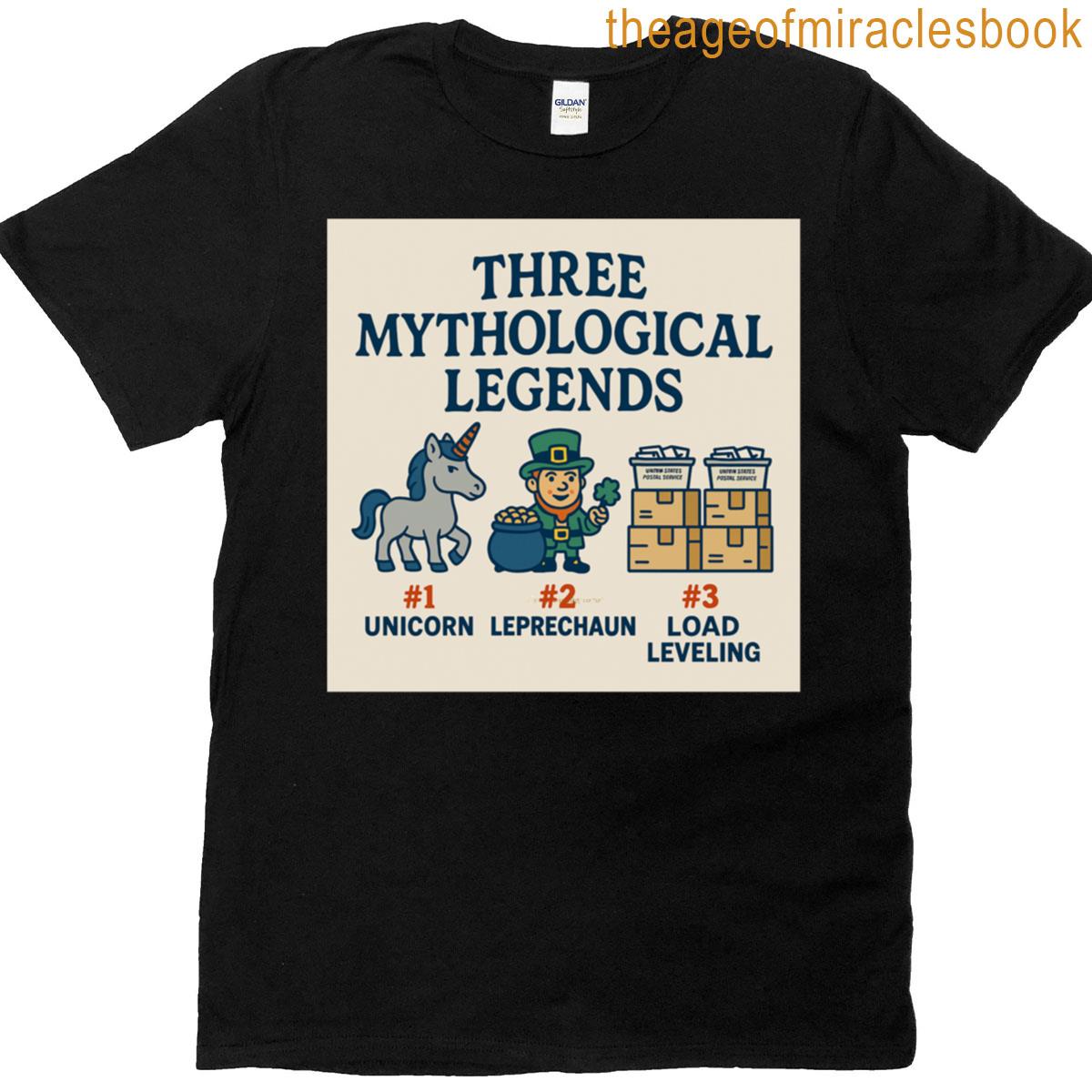 Three Mythological Legends- Funny Postal Design T-shirt