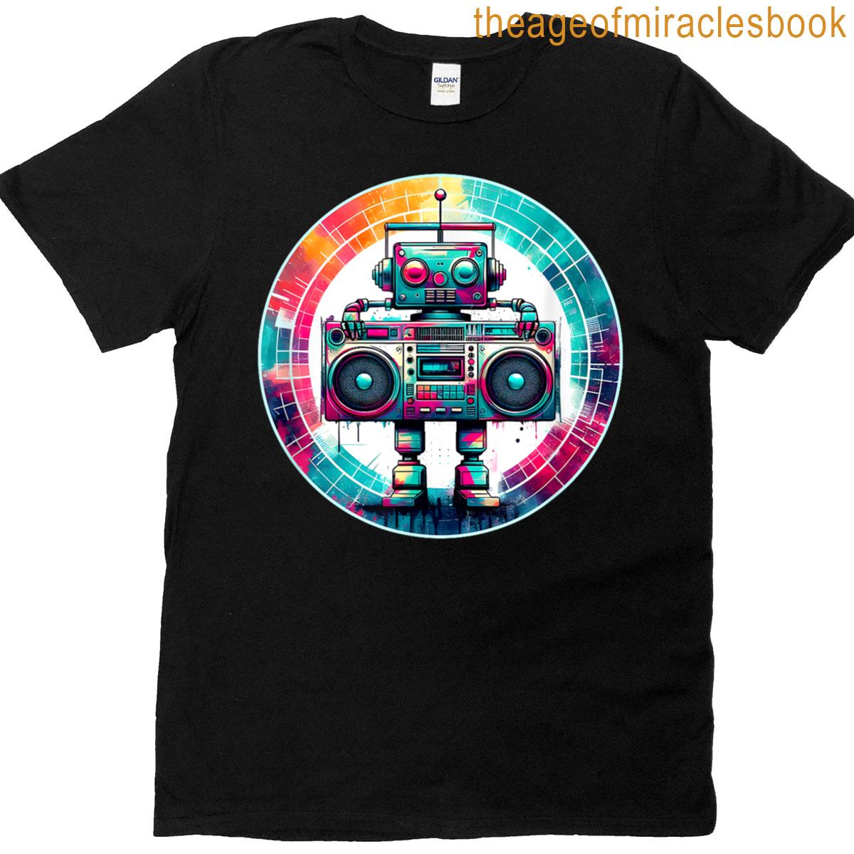 Funny Robot Robotics Engineer Ai Boombox T-shirt