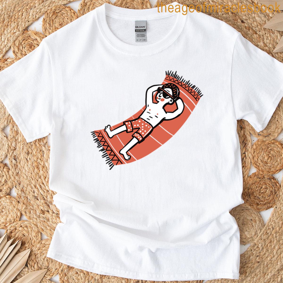 Guy On A Beach Towel T-shirt