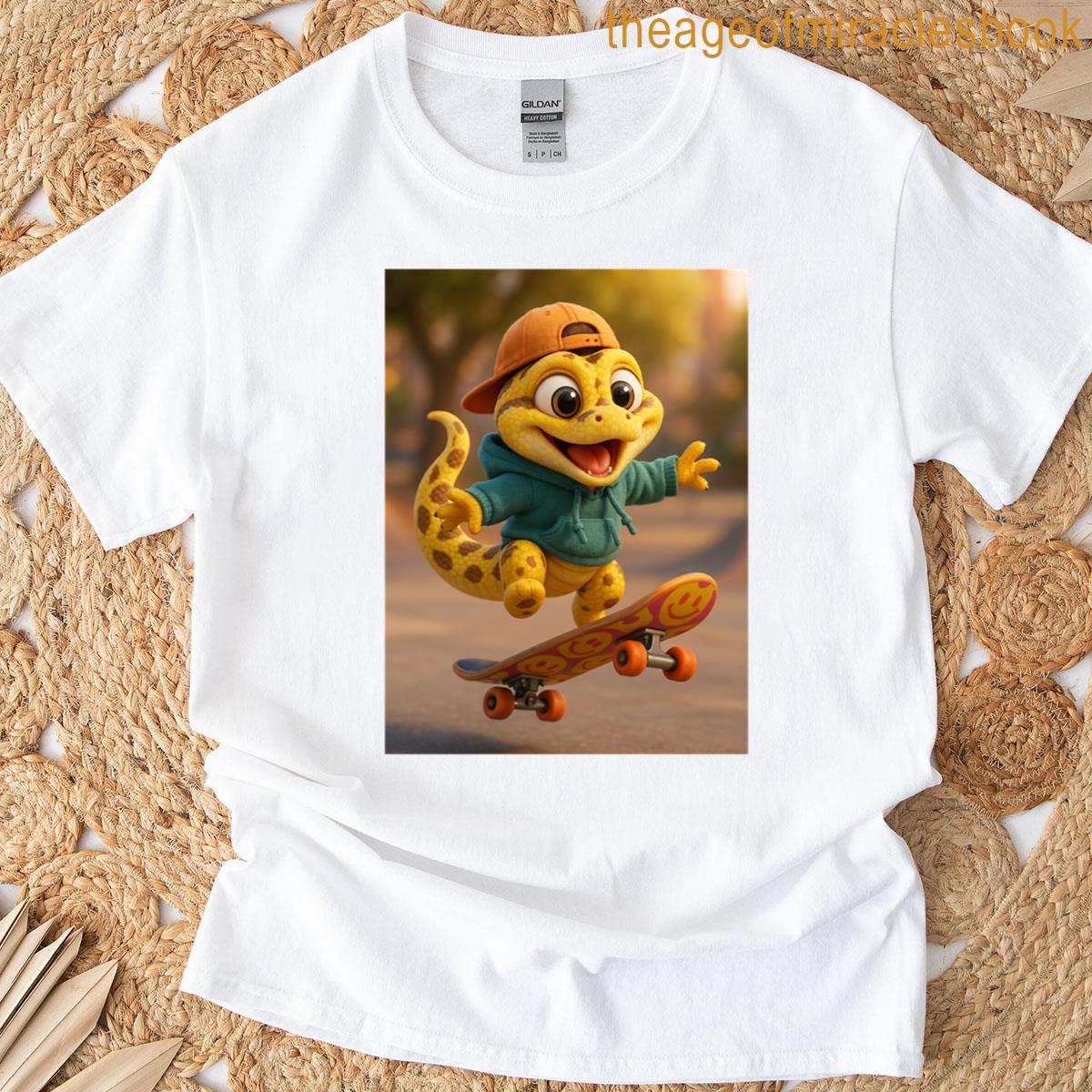 Lemon Blast Ball Python Skater T-shirt