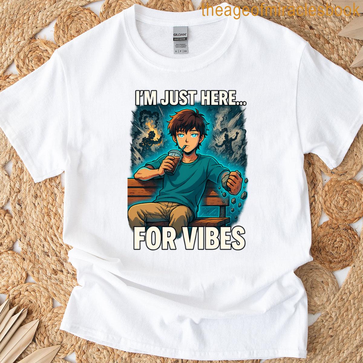 Overpowered Anime Chill Meme Design T-shirt
