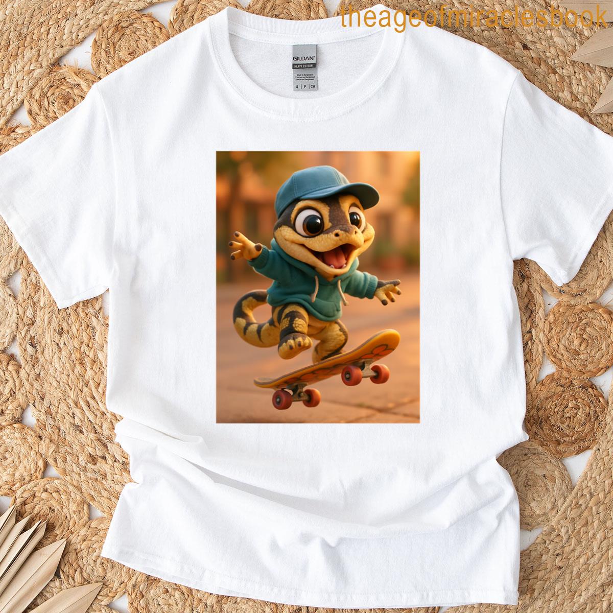 Yellow Belly Ball Python Skater Oversized T-shirt