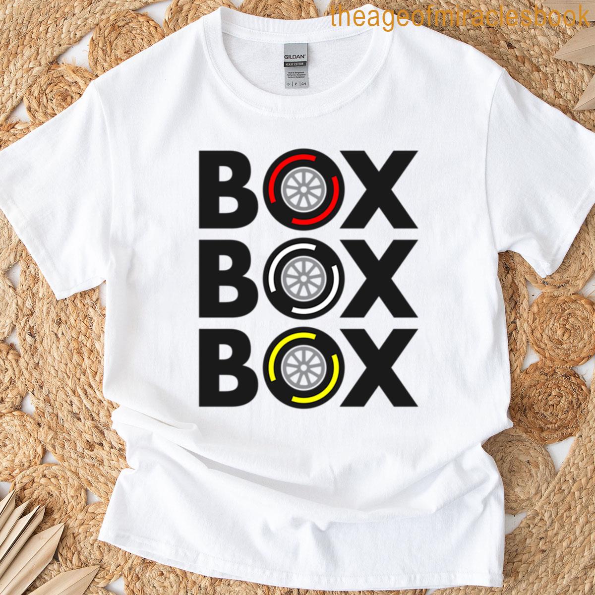Box Box Box F1 Tyre Compound Design T-shirt