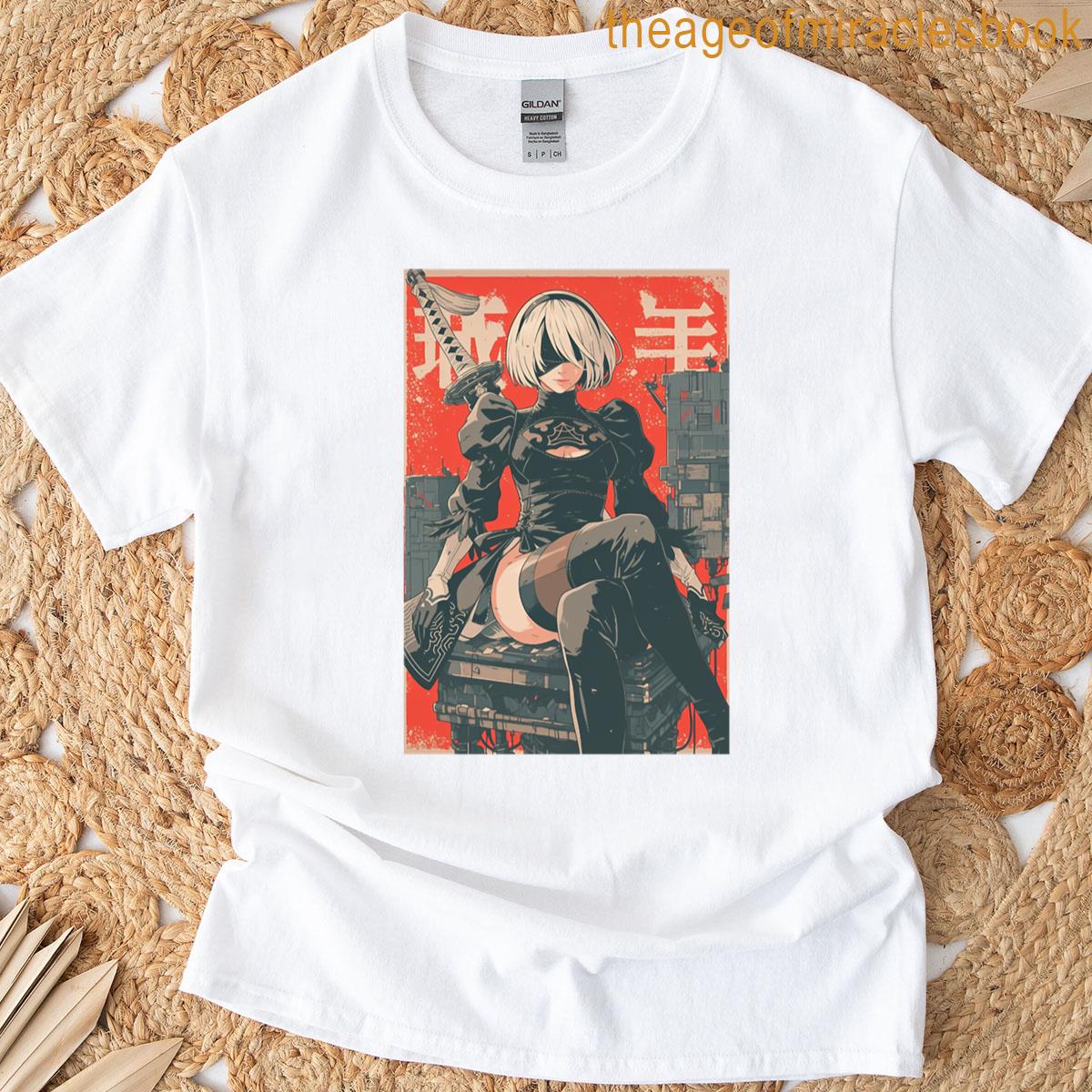 Cyborg Waifu Android Assassin T-shirt