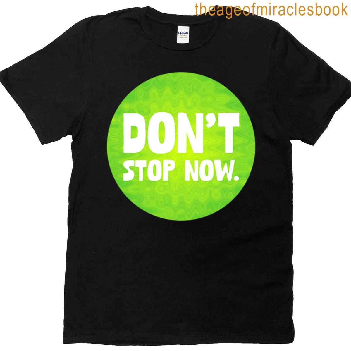 Dont Stop Now – Green And Lime Wave T-shirt
