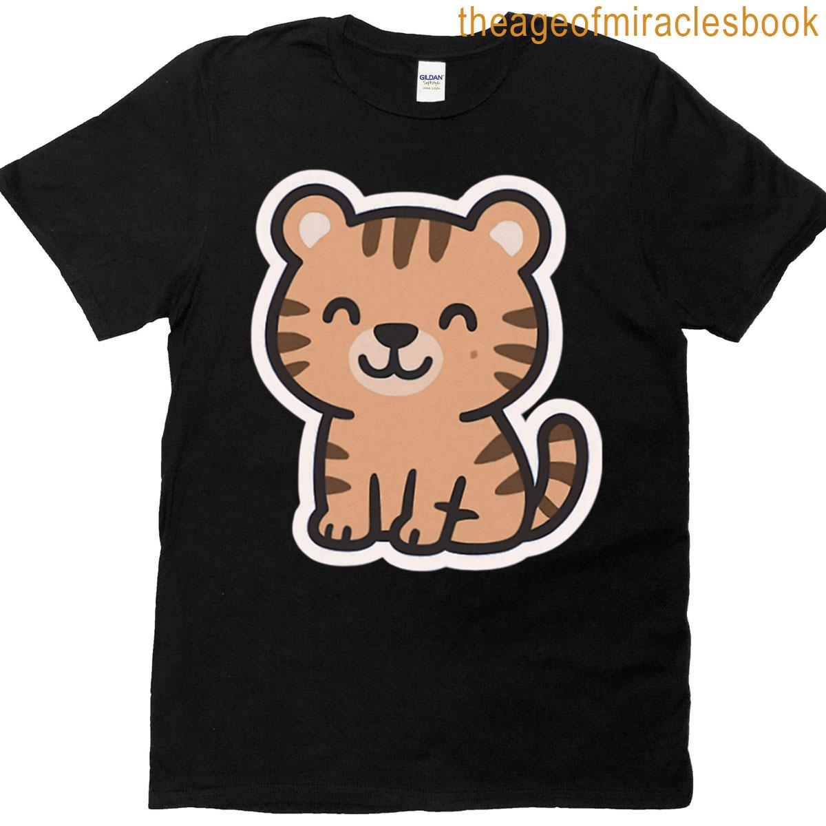 Smiling Little Orange Tiger T-shirt
