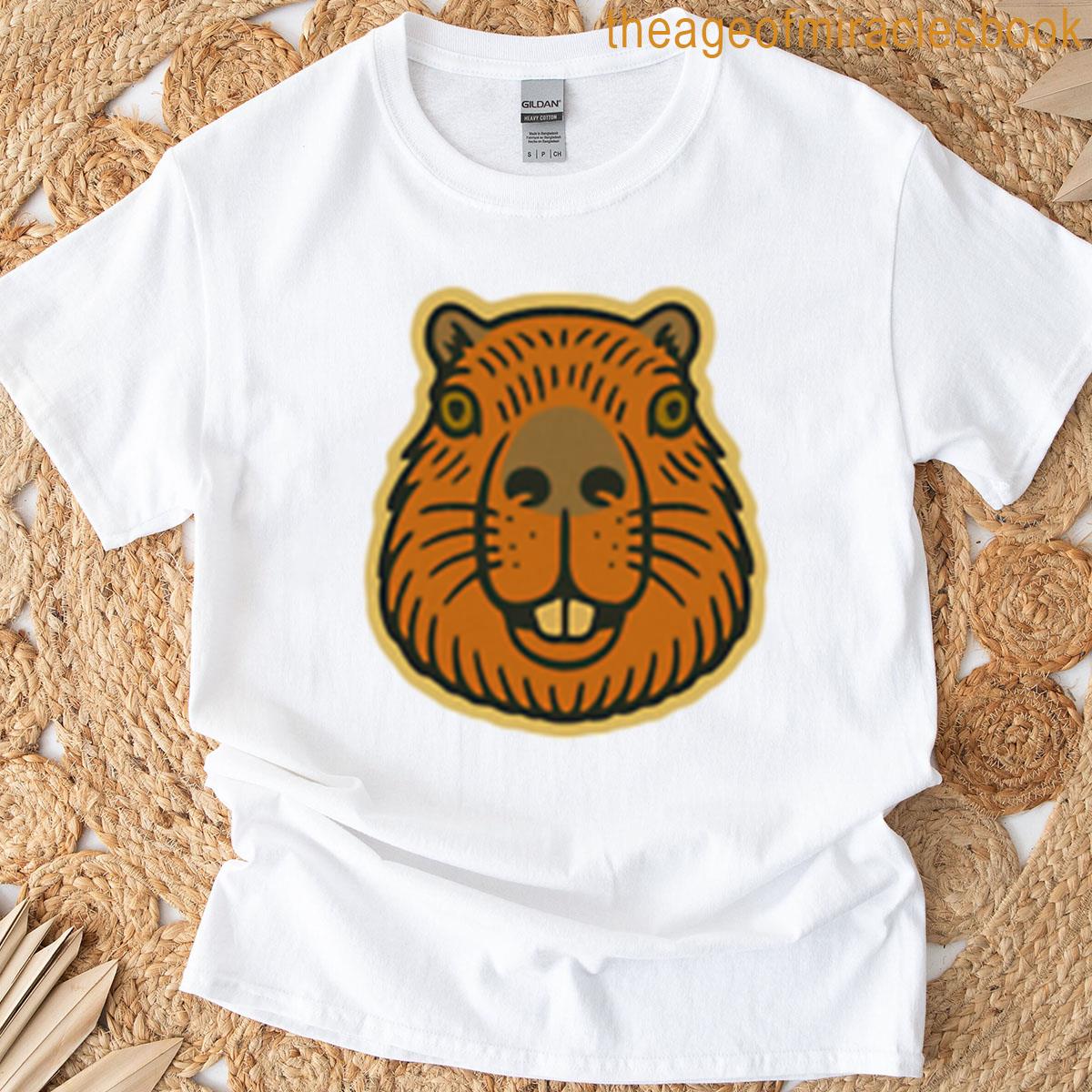 Vintage Capybara Face T-shirt