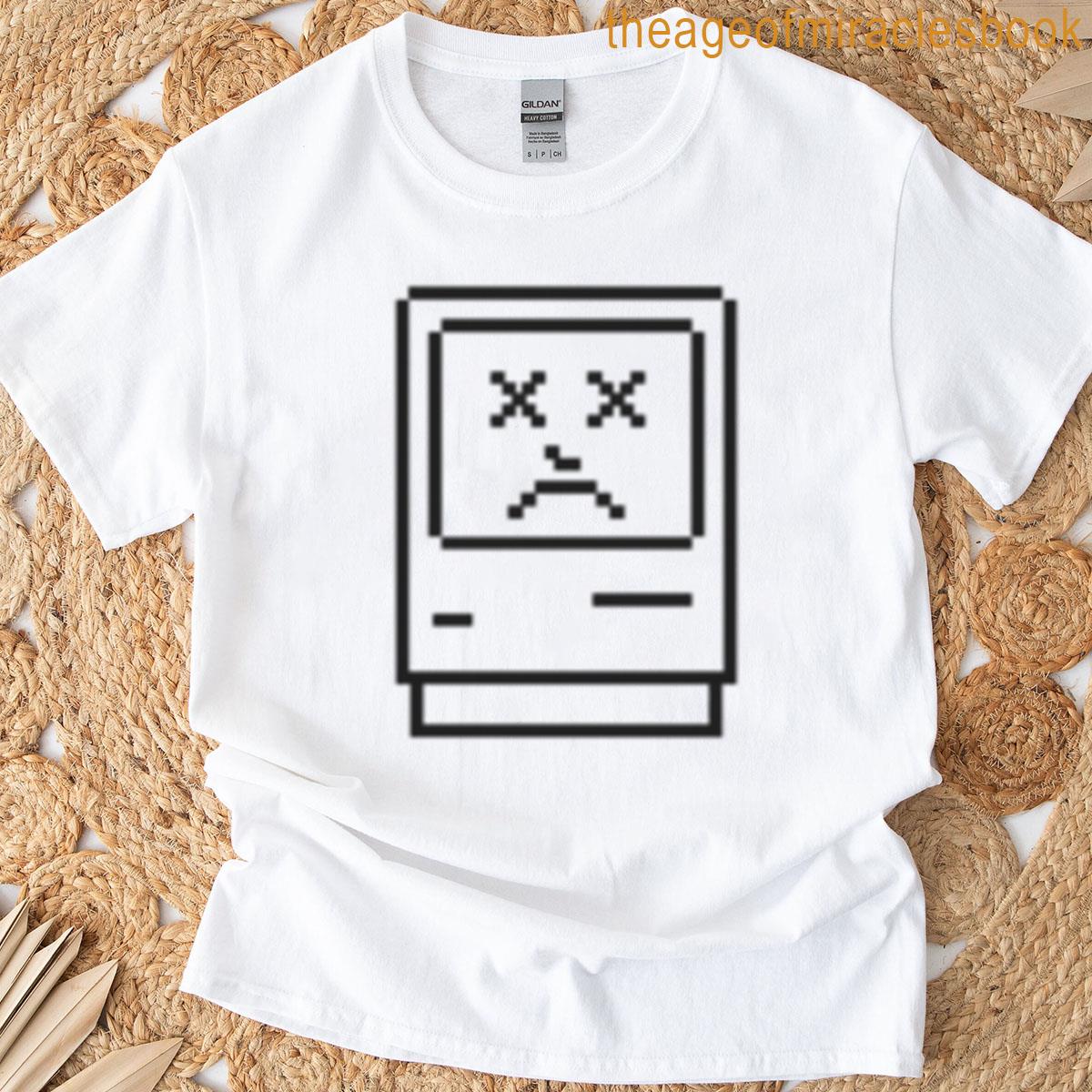Vintage Mac Sad Face Icon T-shirt