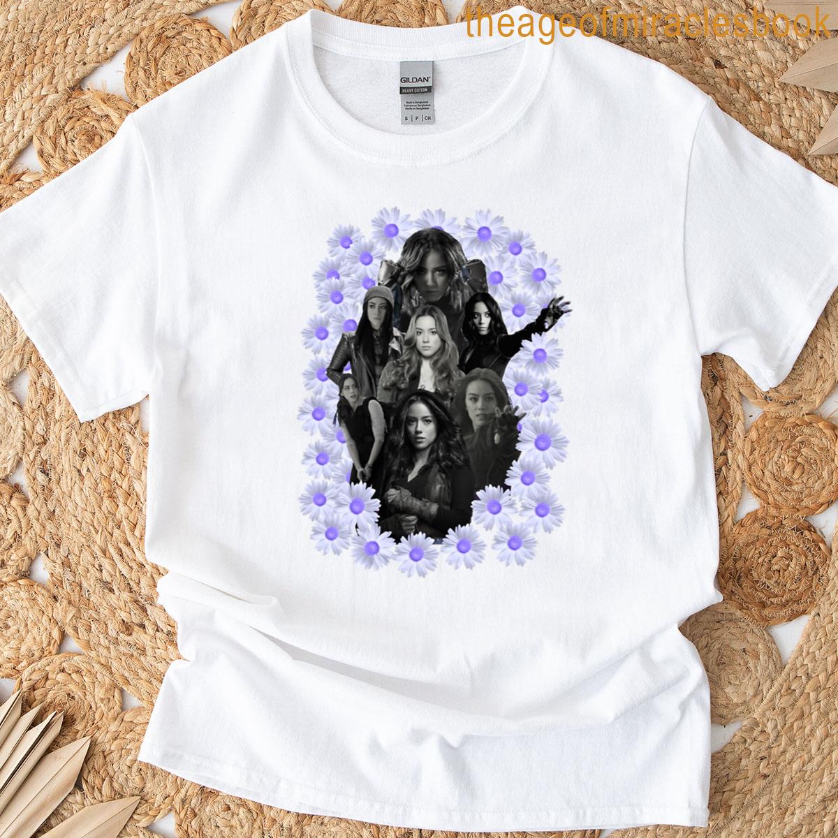 Violet Version Agent Daisy Collage T-shirt