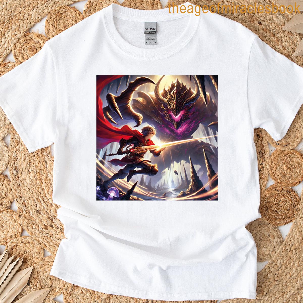 Anime Warrior Vs Violet Eye Monster Oversized T-shirt