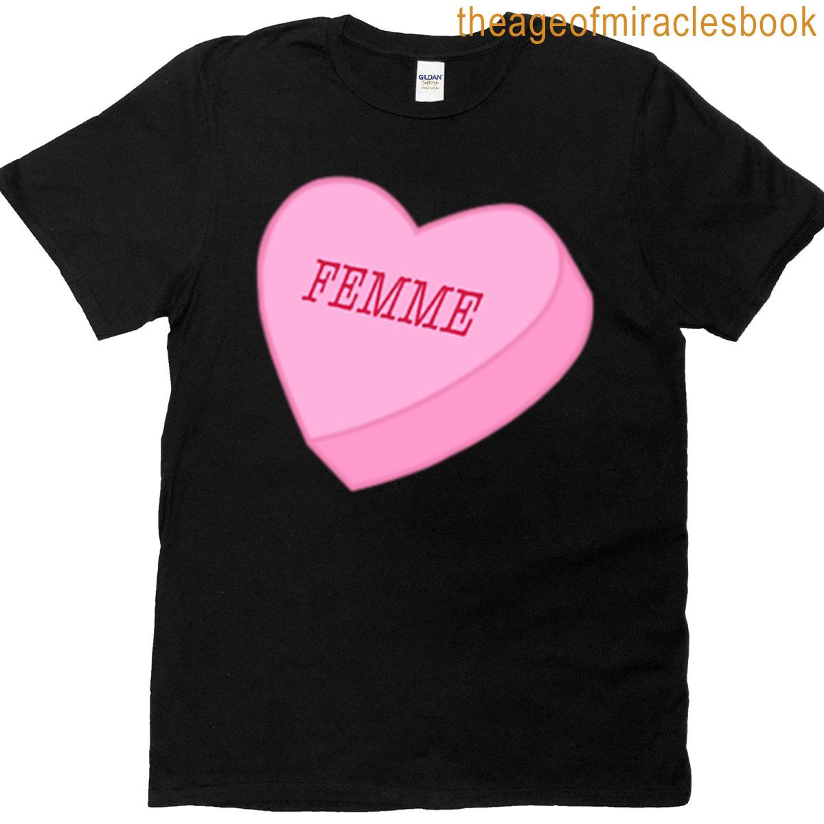 Femme Candy Heart Oversized T-shirt