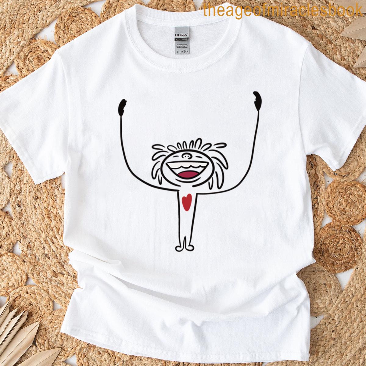 Happy Love Smiling Character Oversized T-shirt