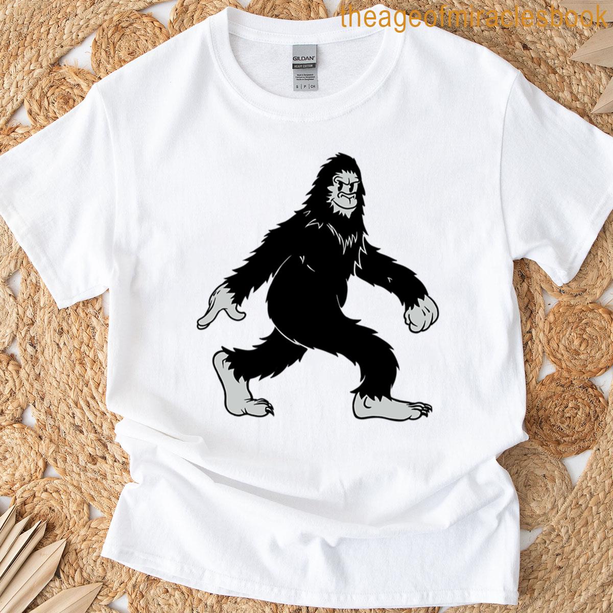 Sasquatch On Grey T-shirt