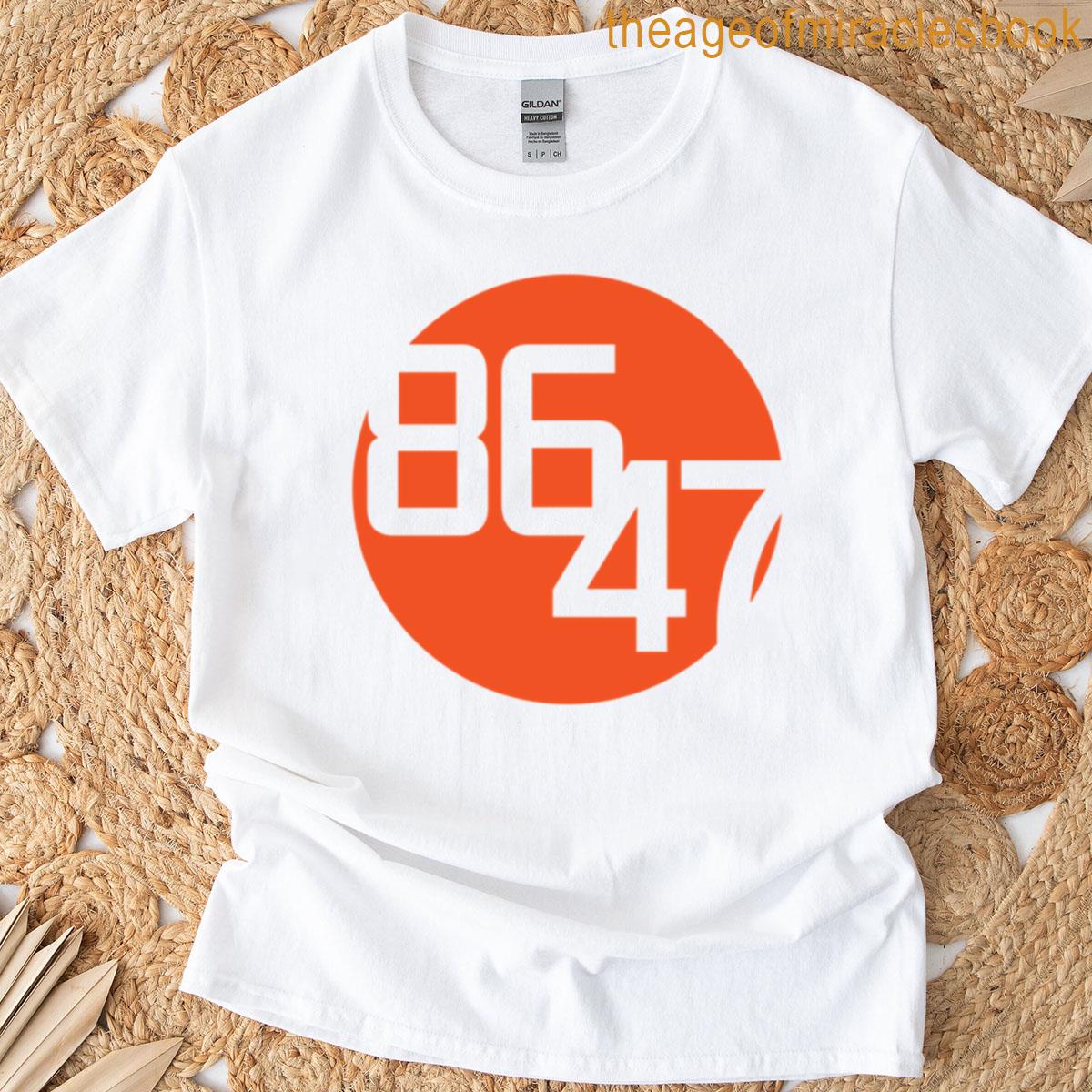 8647 Orange Dot Active T-shirt