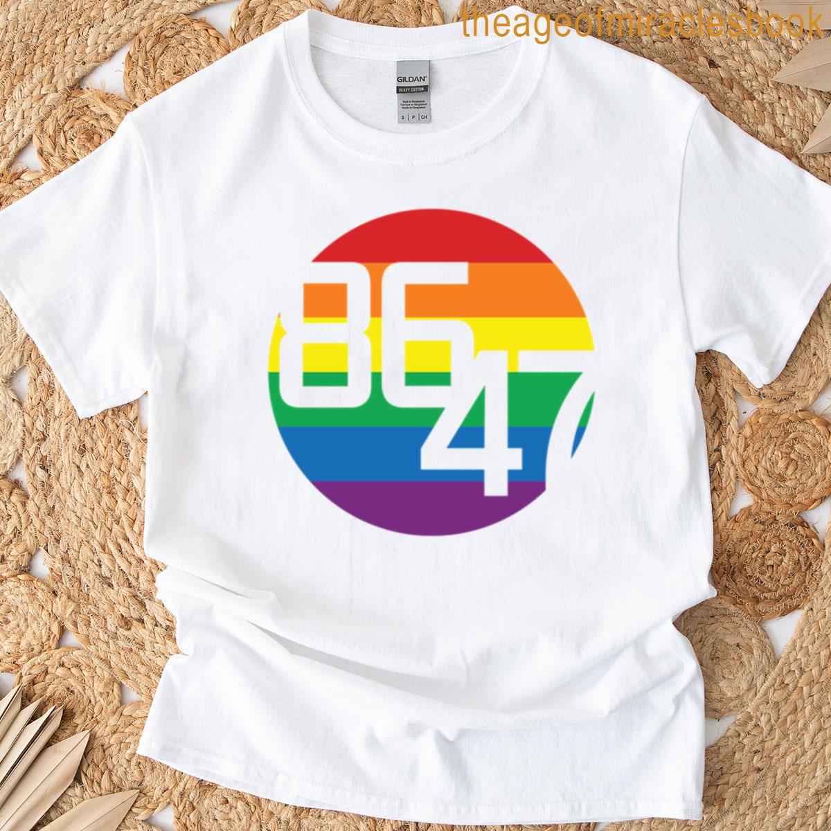8647 Pride Flag Dot Oversized T-shirt