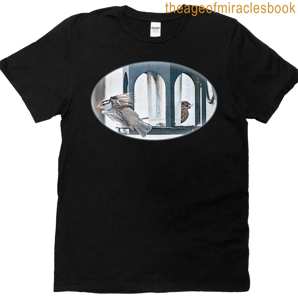 Activity At The Bird Feeder T-shirt
