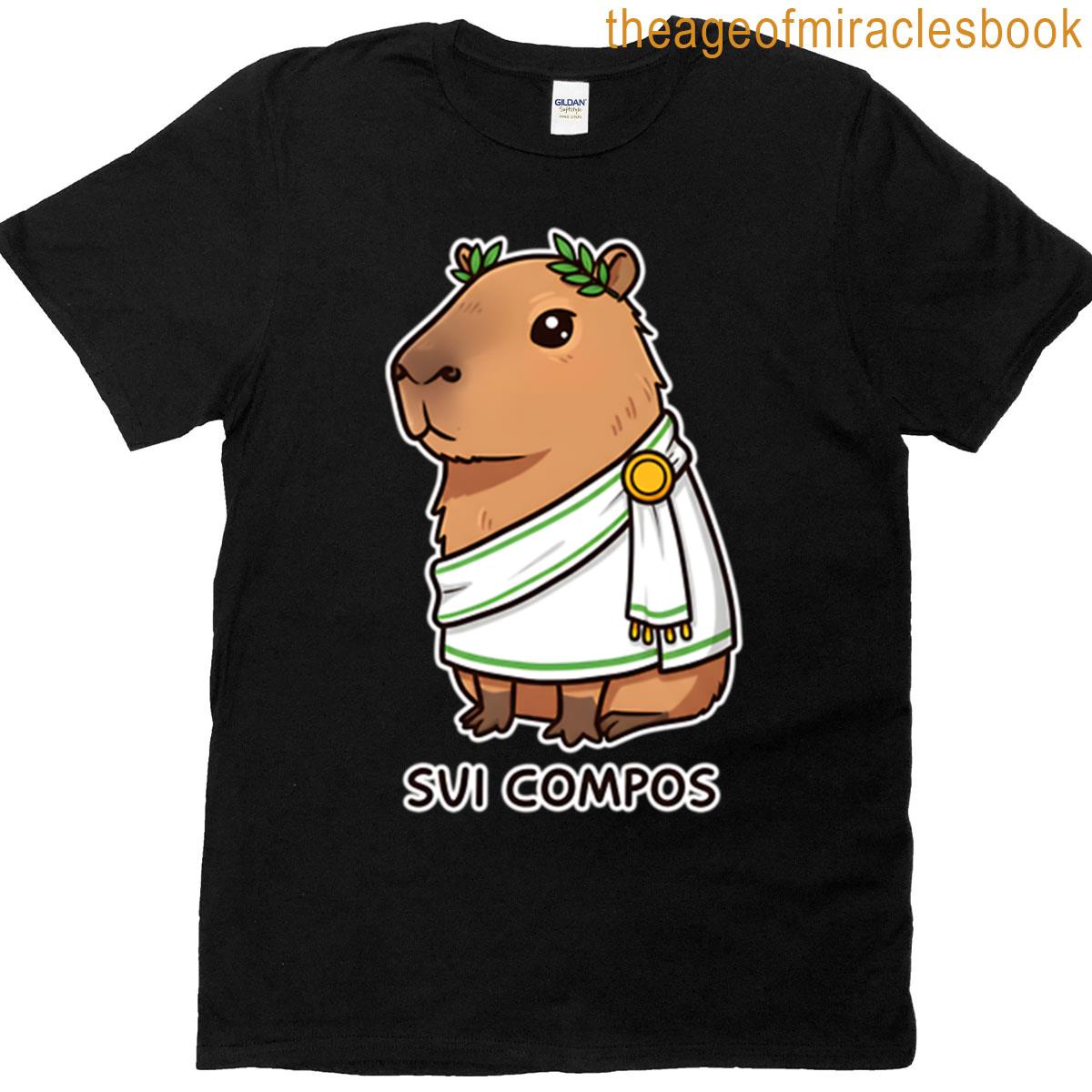 Capybara With Toga And Laurel T-shirt