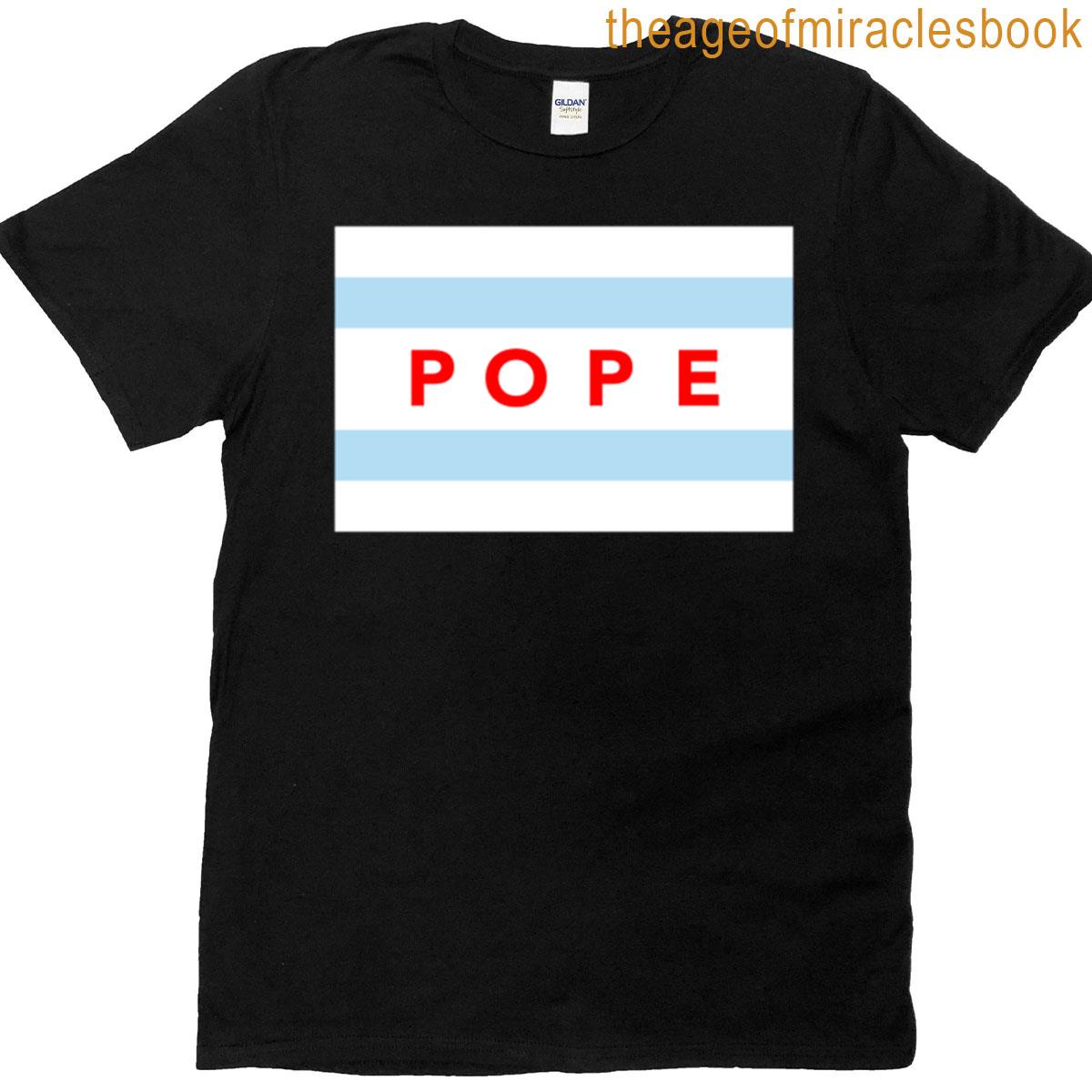 Chicago Pope Flag Oversized T-shirt