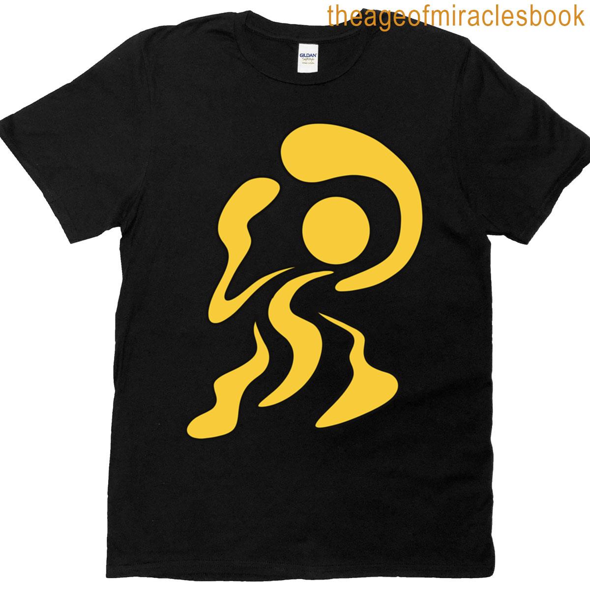 Yellow Drippy Figure Oversized T-shirt