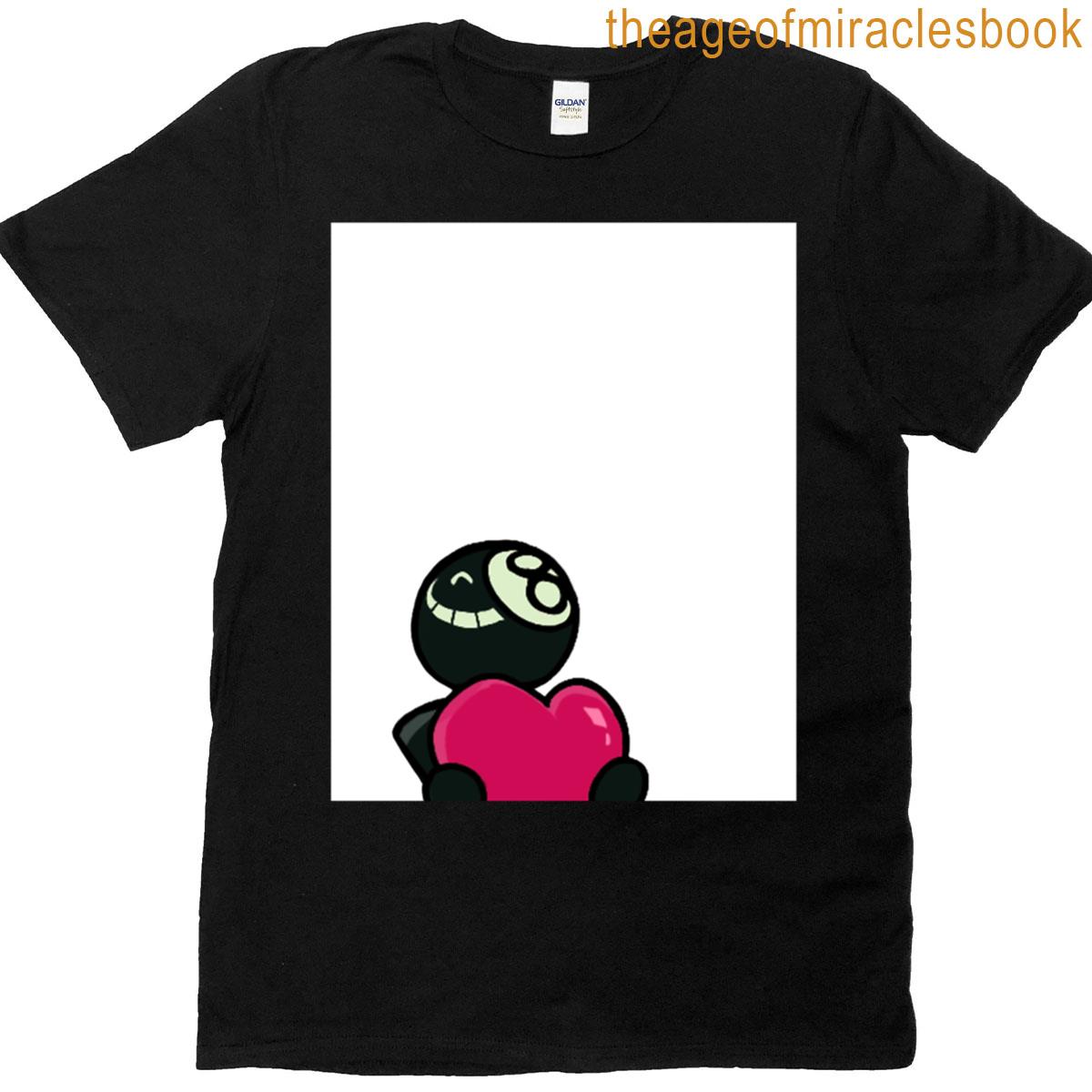 8 Ball With Heart Graphic T-shirt