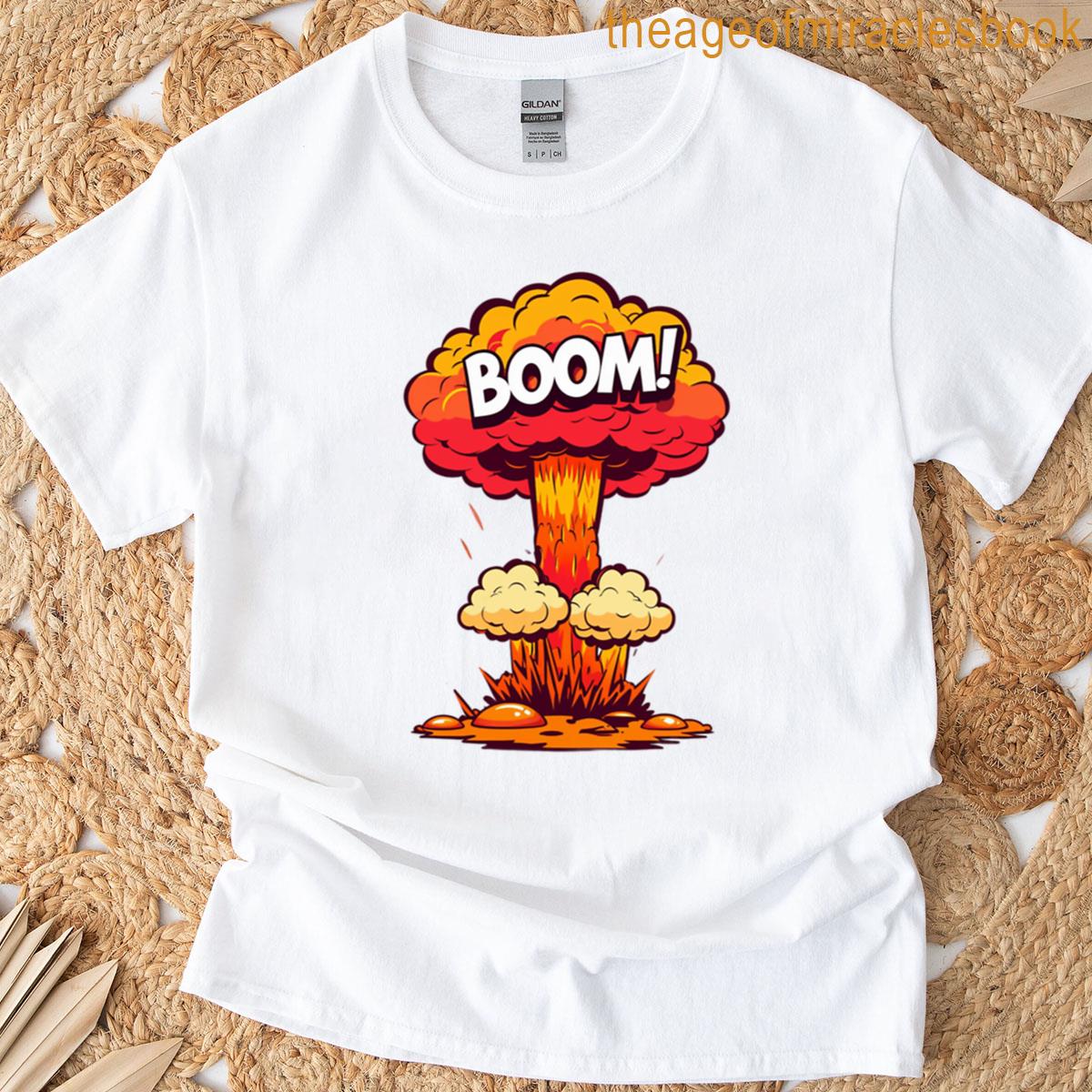 Boom Cartoon Explosion – Comic Style Blast Desigln T-shirt