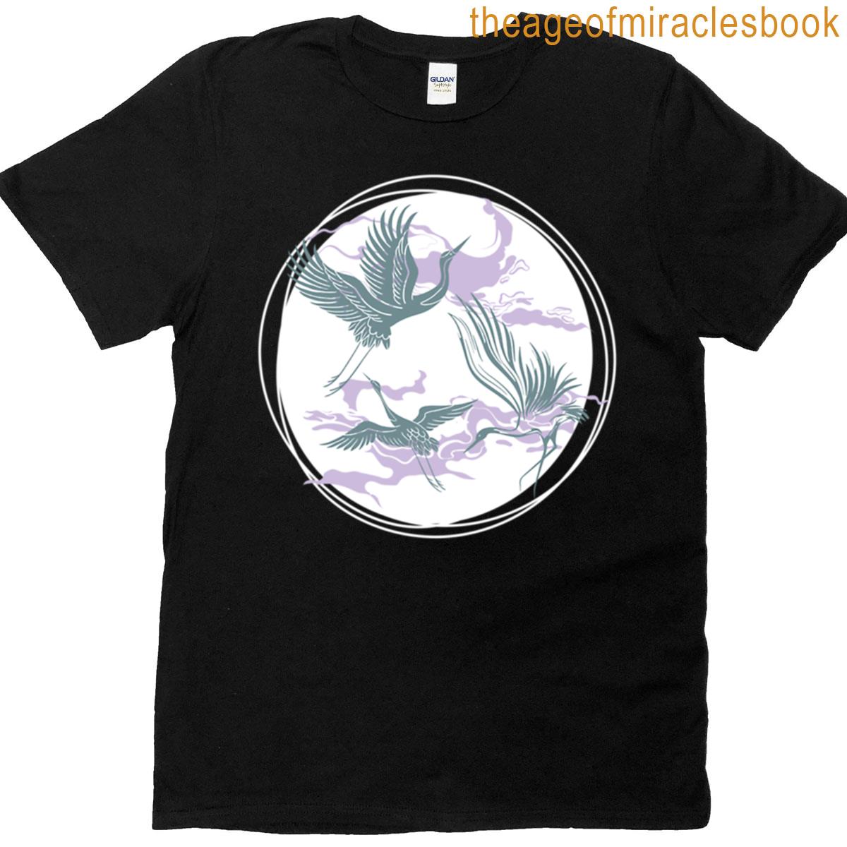 Cranes In Flight Oversized T-shirt