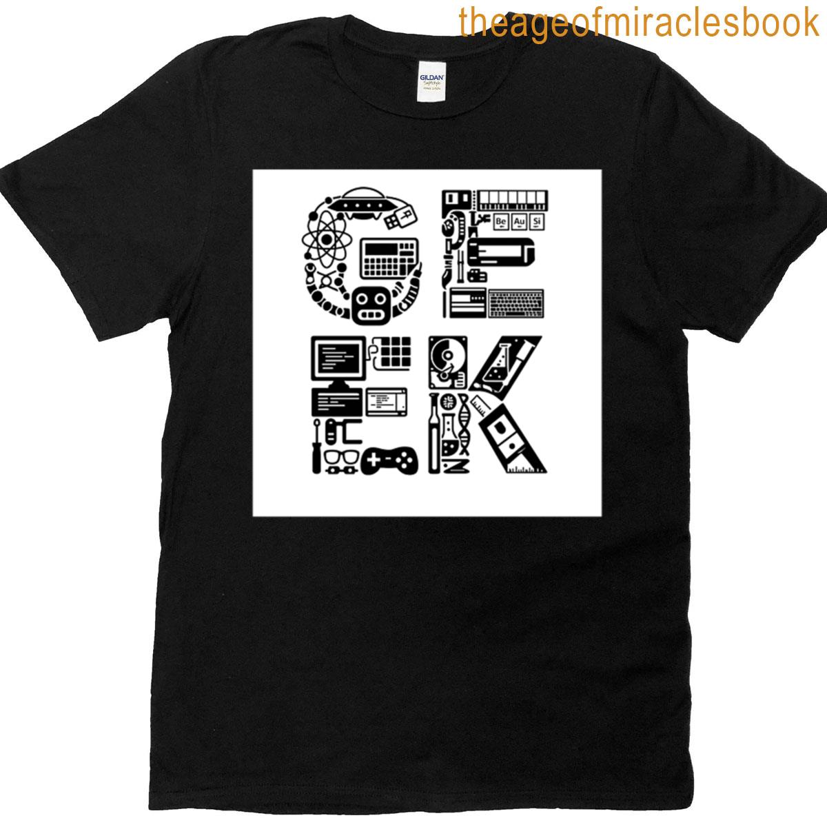 Geek Written With Geeky Stuff Oversized T-shirt