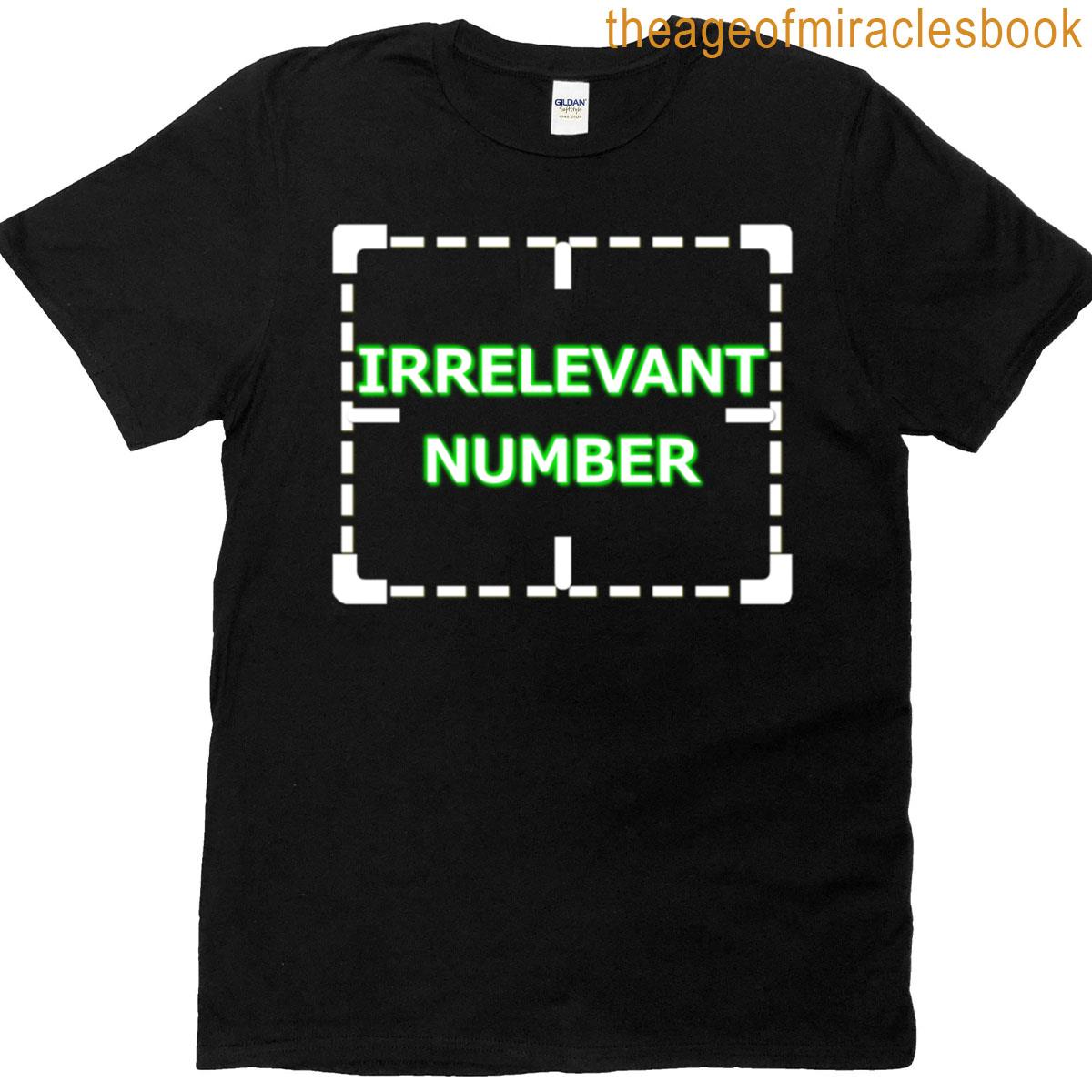 Irrelevant Number Oversized T-shirt
