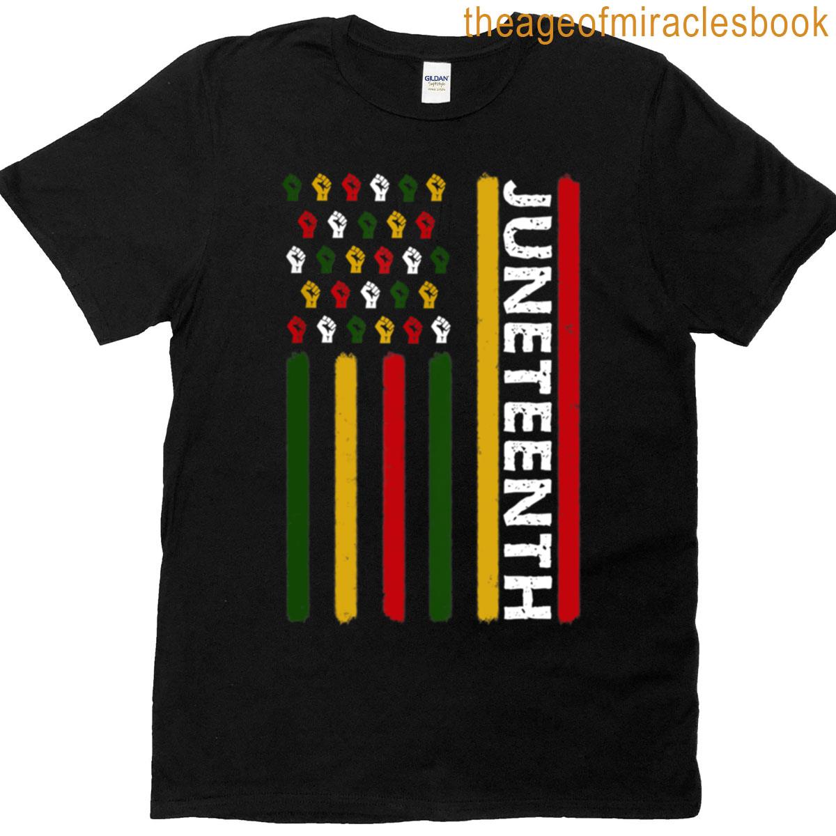 Juneteenth White Flag Independence Freedom Day Oversized T-shirt