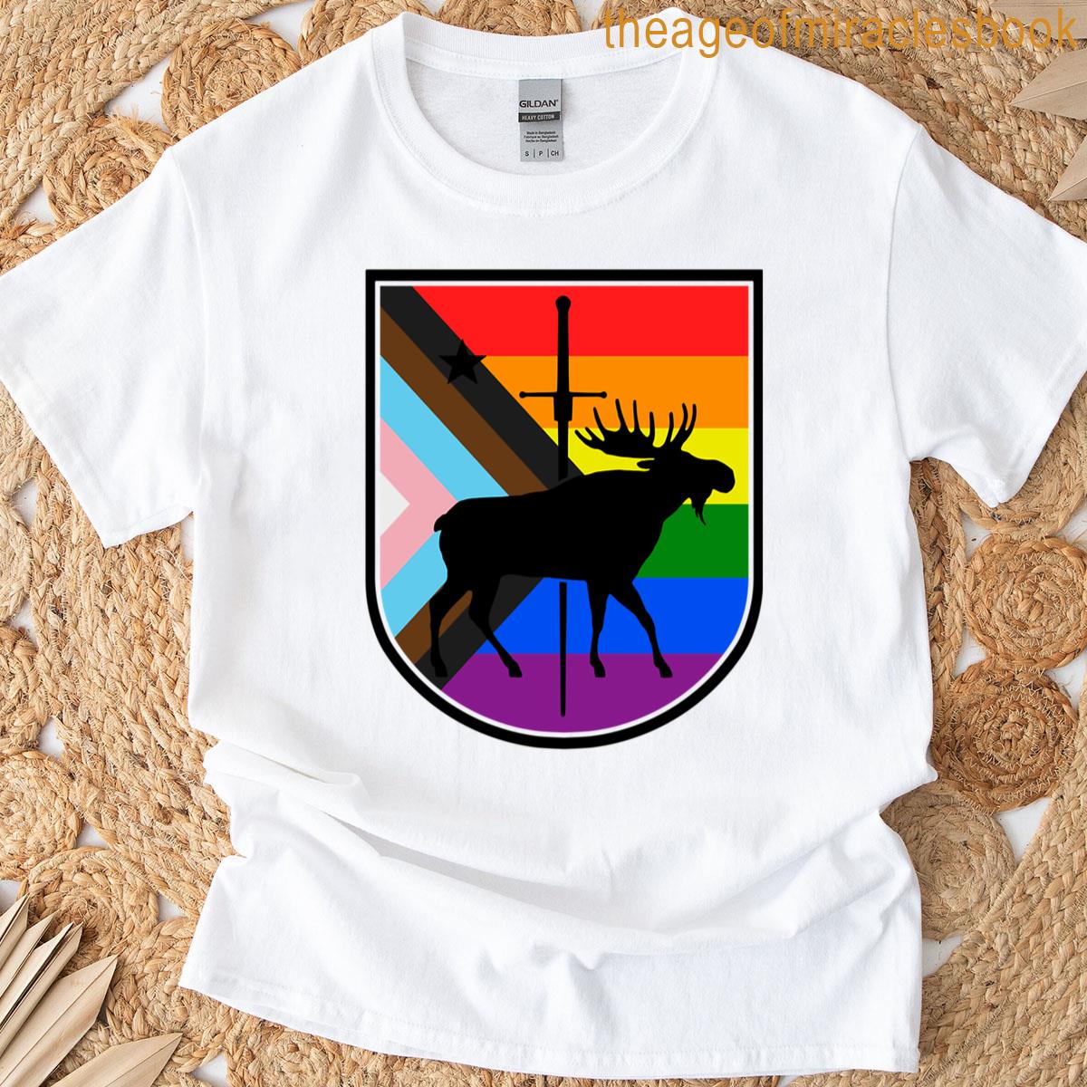 Mhf Progress Pride – Black Border Oversized T-shirt