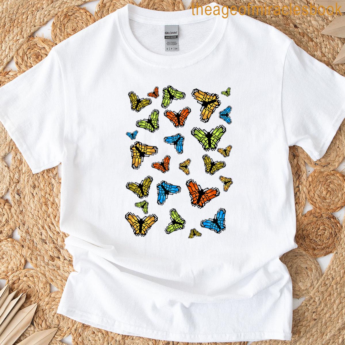 Pixel Butterflies T-shirt