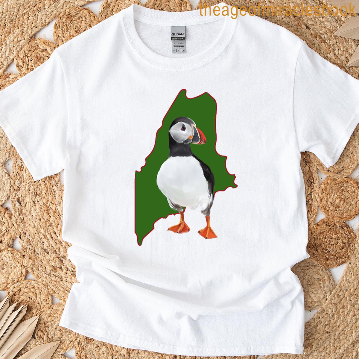 Maine Puffin Oversized T-shirt