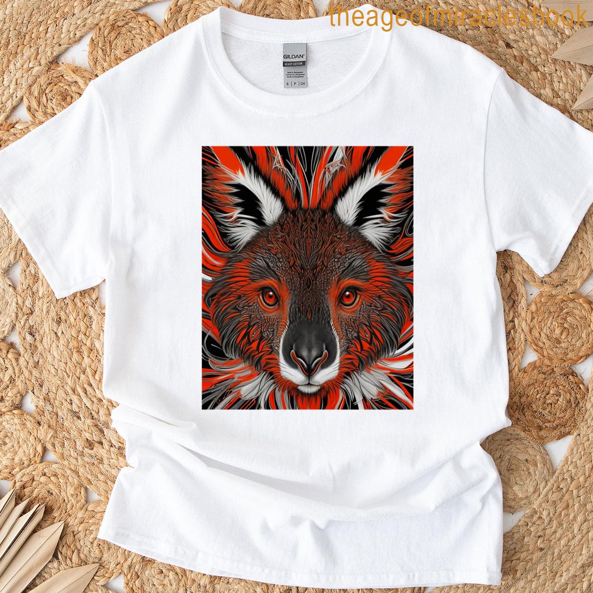 Red The Dynamic Kangaroo Graphic T-shirt
