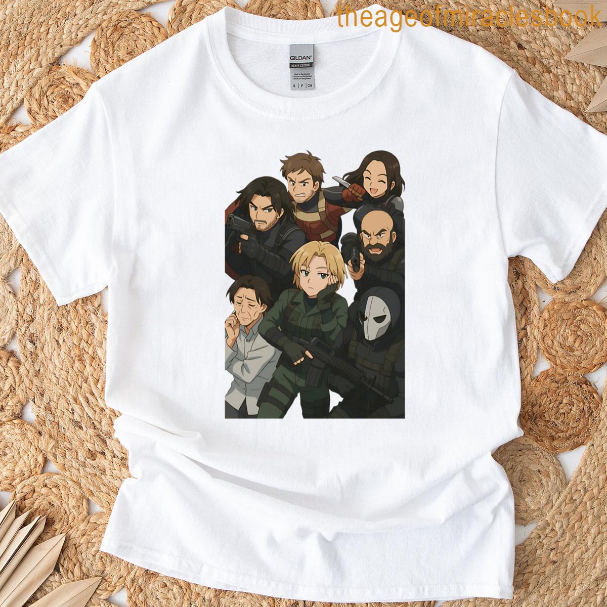 Thunderbolts Anime Strike Team Oversized T-shirt