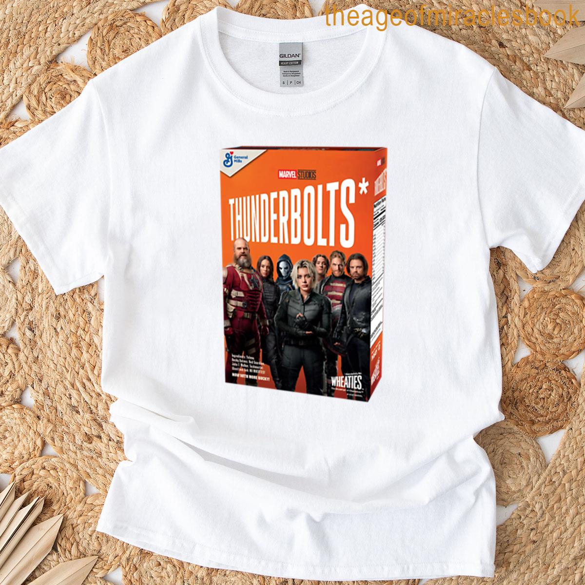 Thunderbolts Cereal Box 3-dimensional T-shirt